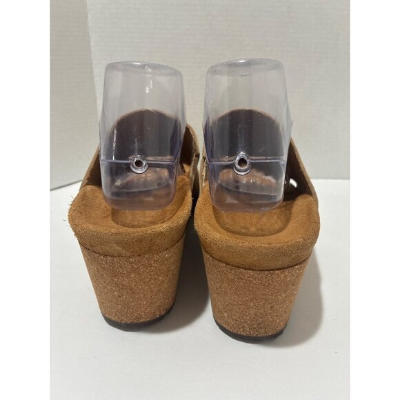 Birkenstock Namica by Papillio Women Mules Suede Slip On Wedge Heel Sandals - Picture 4 of 7